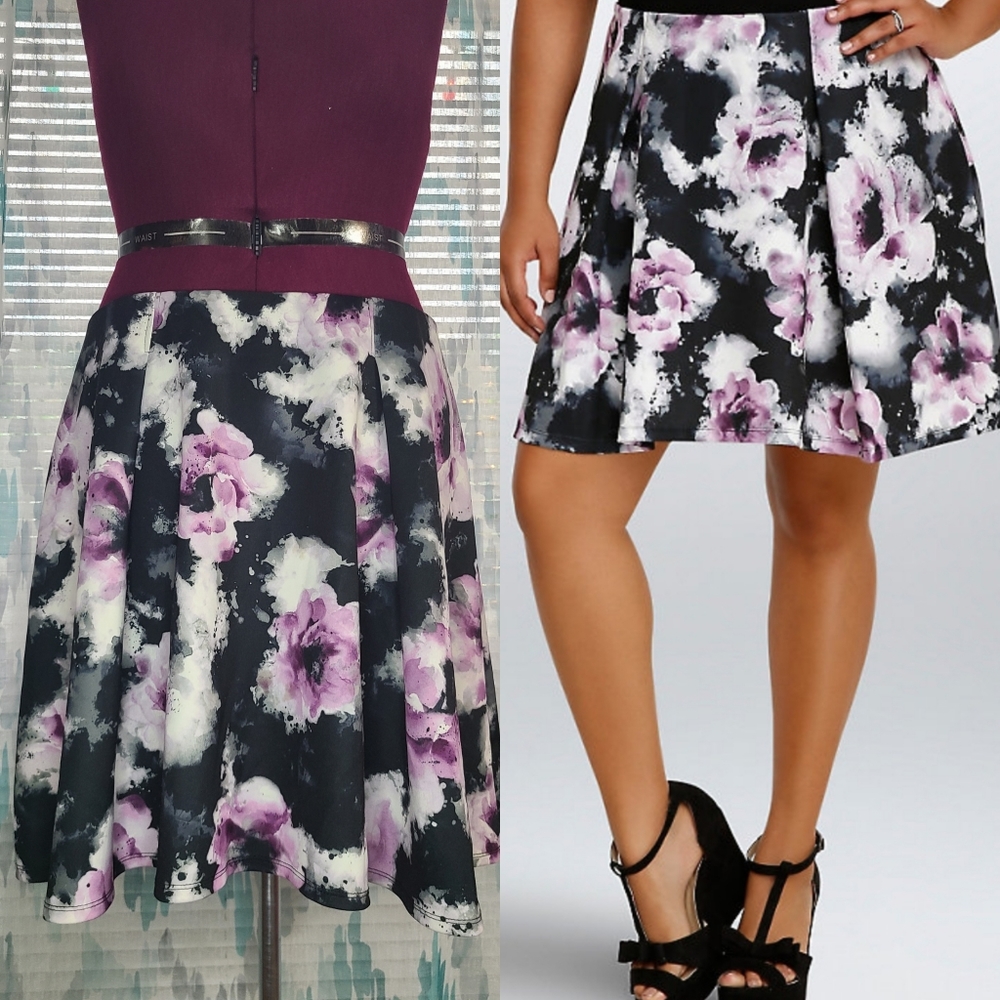 Torrid - Floral skater skirt